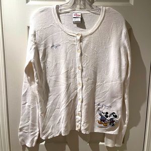 Vintage, Disney, Mickey, and Minnie Cardigan